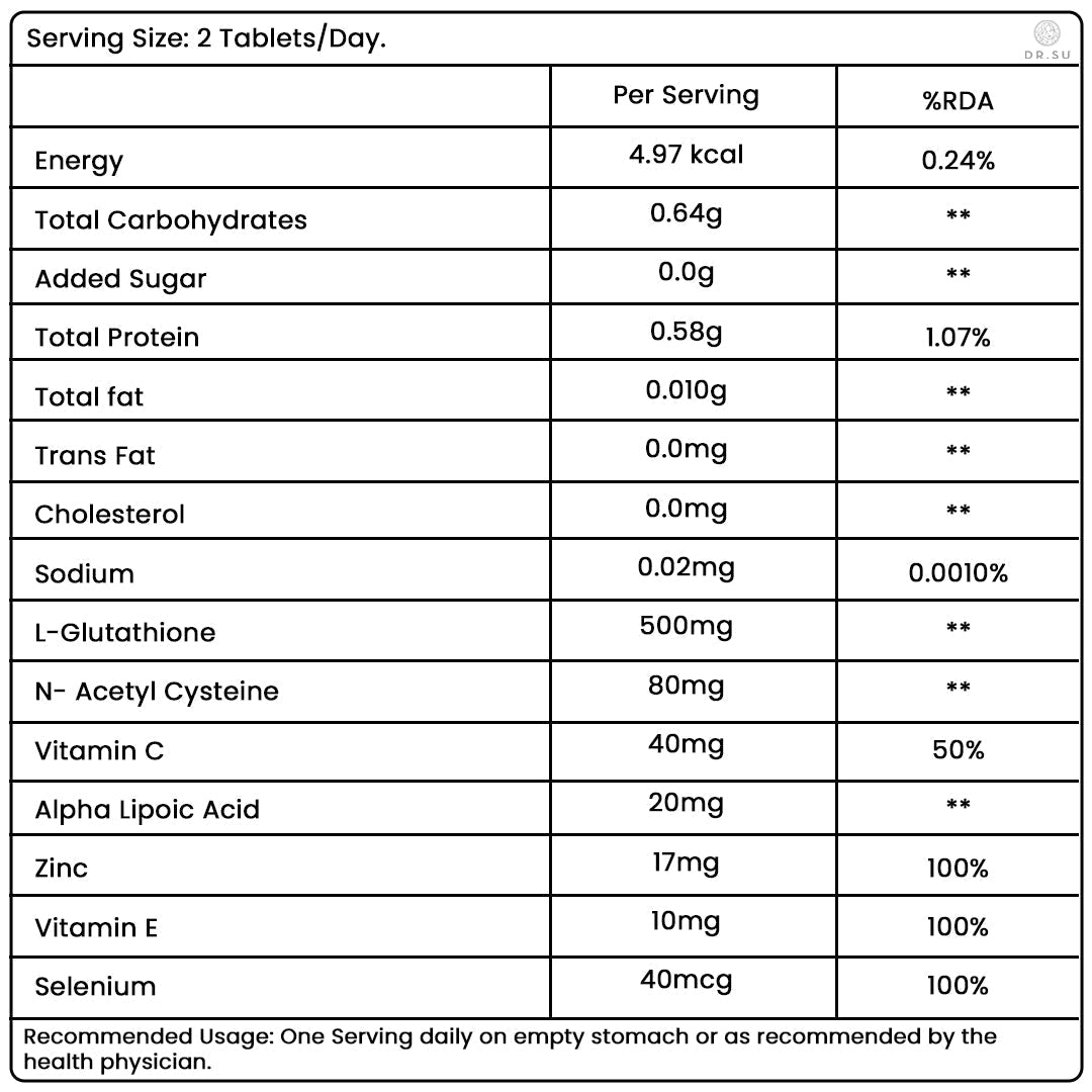 Dr. Su Gluta Glow (30 Servings) - Dr. Su Formulations