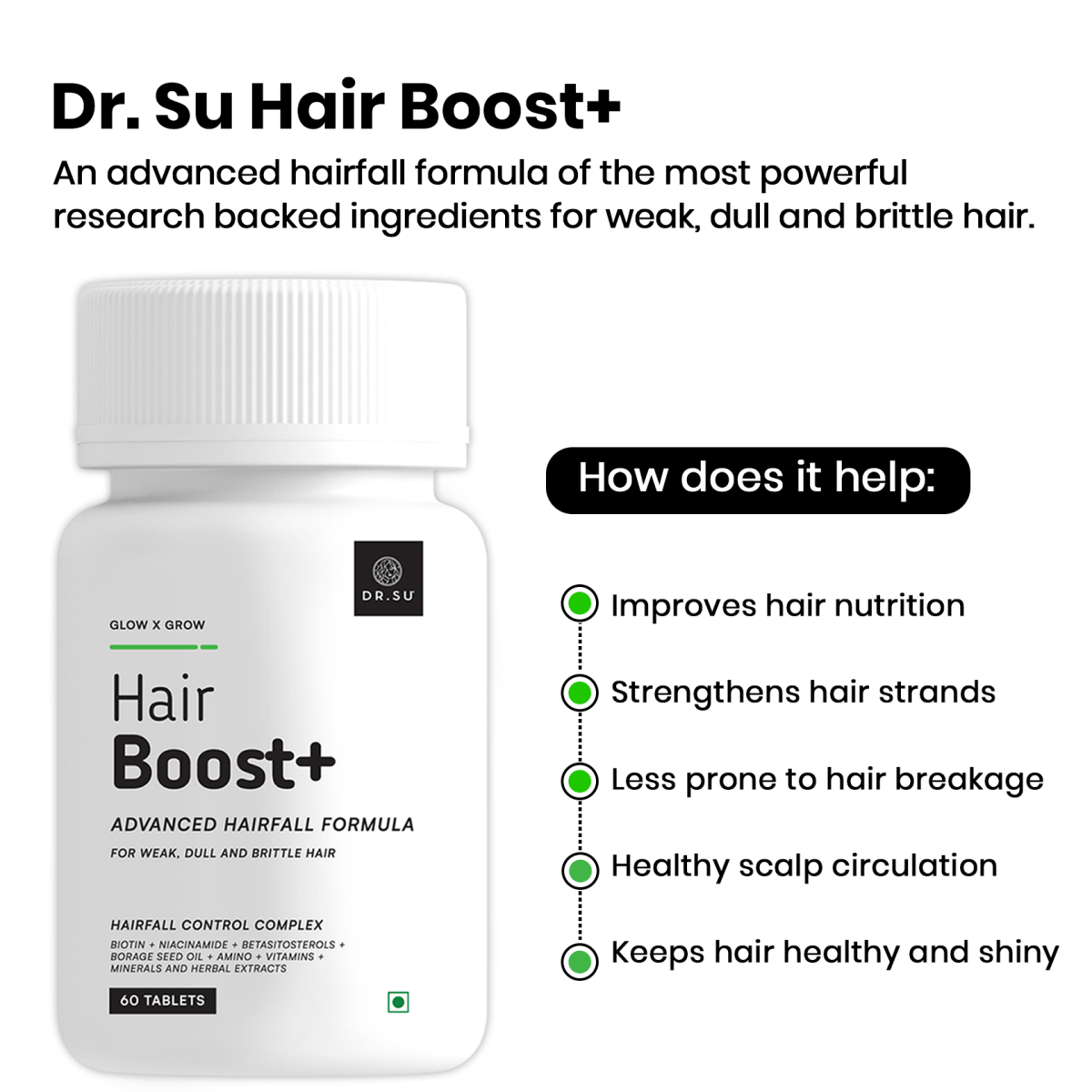 Dr. Su Hair Boost+ Combo For Men - Dr. Su Formulations