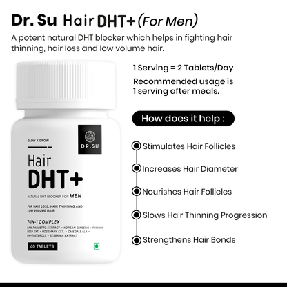 Dr. Su Hair DHT+ for Men (30 Servings) - Dr. Su Formulations