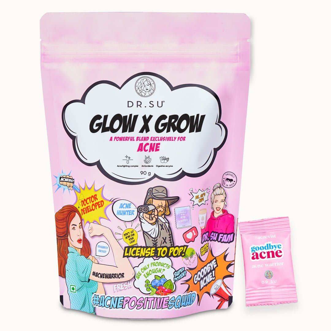 Glow x Grow: For Acne (30 Sachets) - Dr. Su Formulations