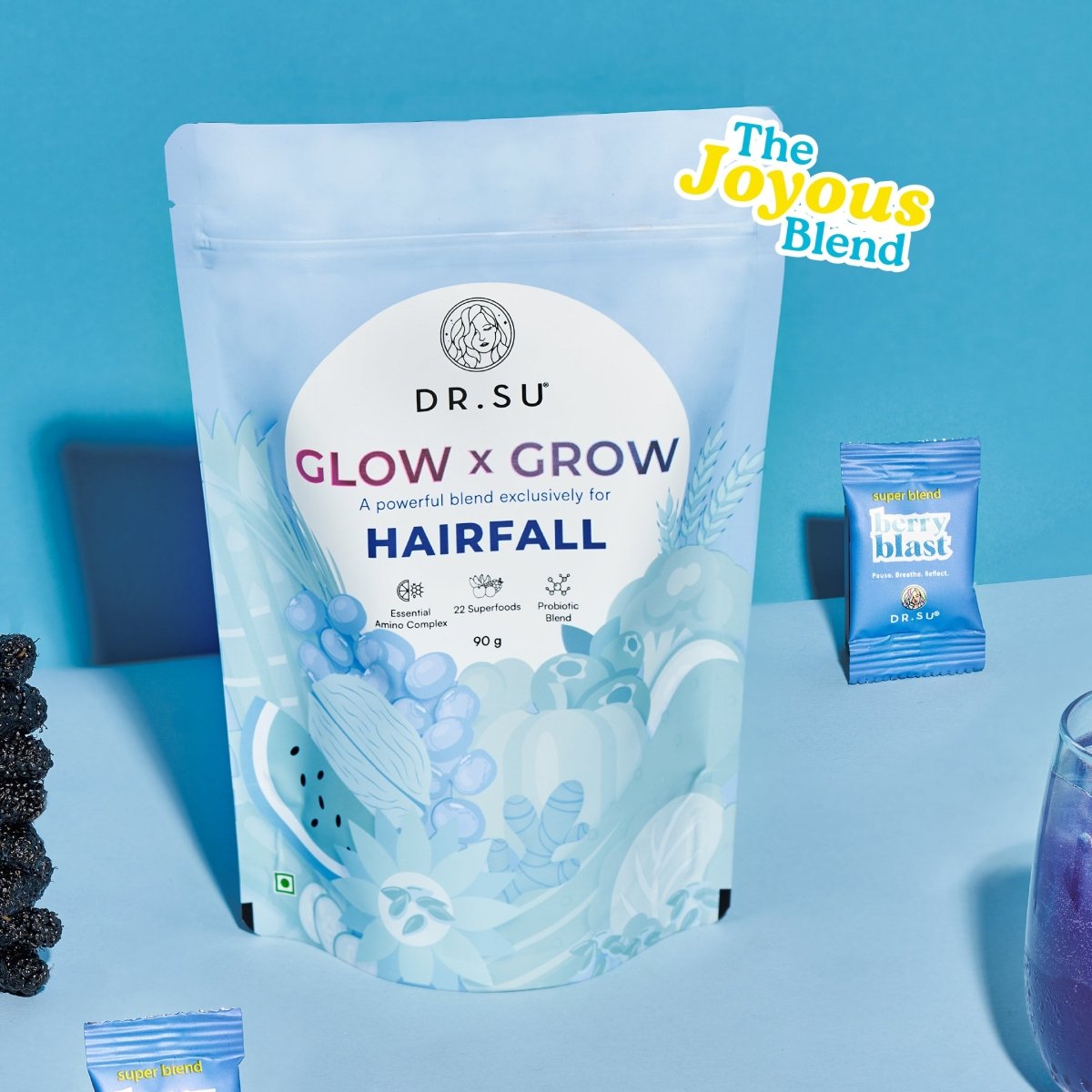 Glow x Grow: For Hairfall (30 Sachets) - Dr. Su Formulations